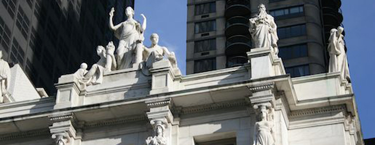 Sher Tremonte News Page, Image of Courthouse Roof Pediment